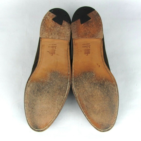 ALDEN Suede Brown Monk Strap Dress Shoes 11.5 - Picture 8 of 8